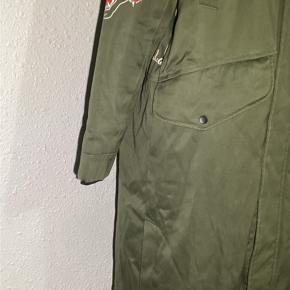 Trendiano “GRACIOUS POWER” army parka hoodie jacket size medium - Picture 6 of 15